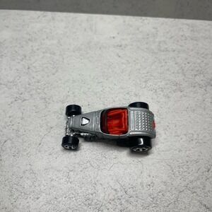 Vintage 1999 Hot Wheels Deuce Roadster Silver with flames